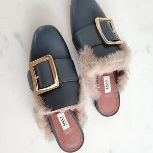 Bally Women’s Janesse Calf Leather Garconne Mule Slippers – Timeless Luxury!